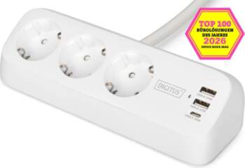 Digitus 3-way office socket strip with