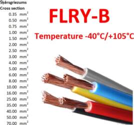 Electro Base Wire; FLRY-B; stranded; Cu