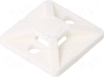 HELLERMANNTYTON Holder | screw | white