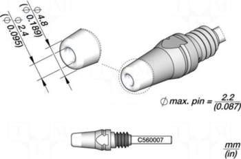 JBC TOOLS Tip: for desoldering irons