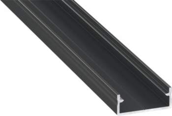 LED profile for LED strips, black
