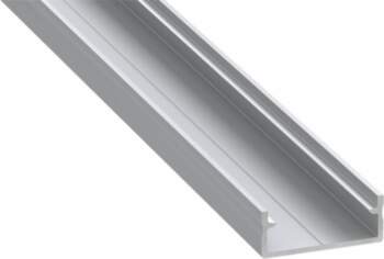 LED profile for LED strips, silver