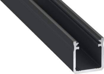 LED Profile LUMINES type black anodiz3m