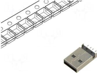 MOLEX Connector: USB A | plug