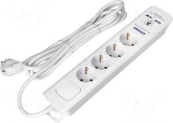 ORNO Plug socket strip: protective |