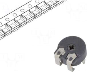 PIHER Potentiometer: mounting | 50kΩ |
