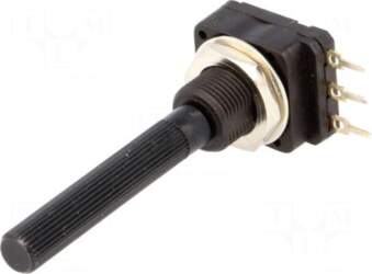 PIHER Potentiometer: shaft | single turn