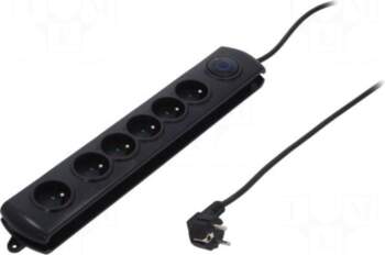 QOLTEC Plug socket strip: protective |