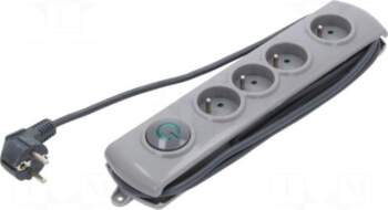 QOLTEC Plug socket strip: protective |