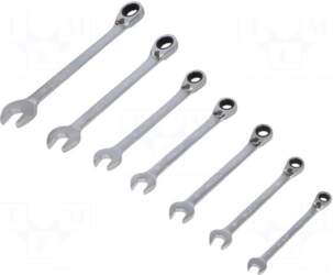 STANLEY Wrench: combination spanner-set | rattle
