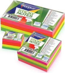 Sticky Notes Forpus, Neon, 75x75mm, assorted