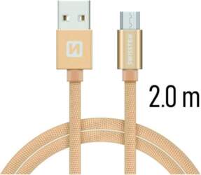 Swissten Textile Quick Charge Universāls Micro