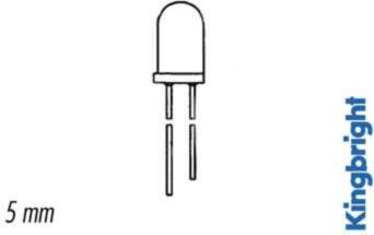 Taiwan 5mm BLINKING LED LAMP RED