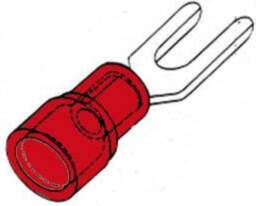 Taiwan FORKED SPADE RED 3.7mm