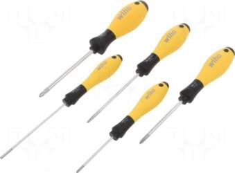 WIHA Kit: screwdrivers | Pcs: 5