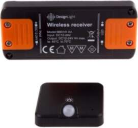 Wireless motion sensor 12-24Vdc, 8A, controller