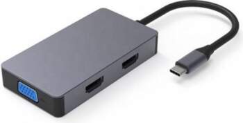 Adapter USB Type-C - 2x HDMI