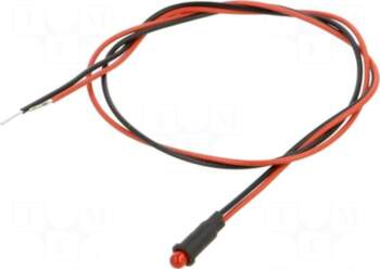 BIVAR Indicator: LED | red |