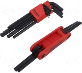 BONDHUS Wrench: hex key-set | spherical