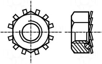 BOSSARD Nut | hexagonal | M8