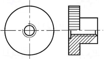 BOSSARD Nut | round,knurled |