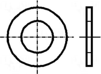 BOSSARD Washer | round | M4