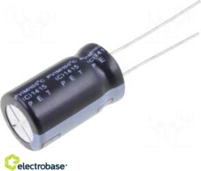 Electro Base Capacitor: electrolytic; THT; 10uF