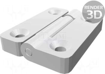 ELESA+GANTER Hinge | Width: 49.5mm