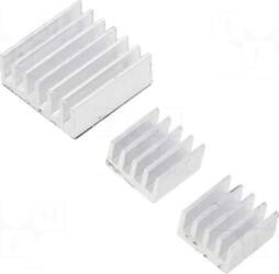 Heatsink: extruded | grilled | Raspberry