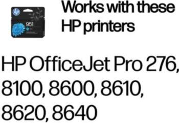 HP 951      Cyan    Officejet   Tintenpatrone 8