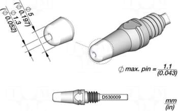 JBC TOOLS Tip: for desoldering irons