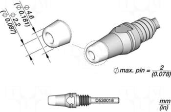 JBC TOOLS Tip: for desoldering irons
