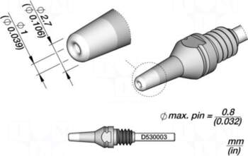JBC TOOLS Tip: for desoldering irons