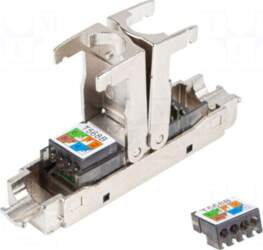 LANBERG RJ 45 coupler | silver