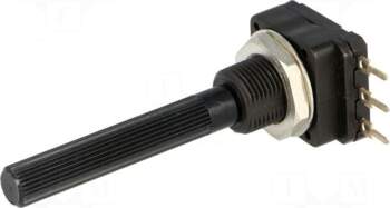 PIHER Potentiometer: shaft | single turn