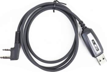 Programming cable for portable CRT radio