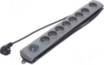 QOLTEC Plug socket strip: protective |