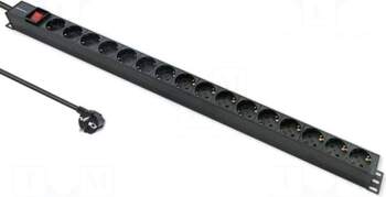 QOLTEC Plug socket strip: protective |