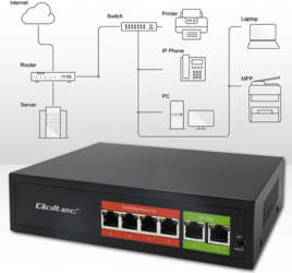Qoltec ® Qoltec FAST Ethernet PoE