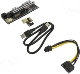 QOLTEC Riser | PCIe 6pin male