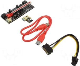 QOLTEC Riser | PCIe 6pin male