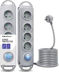 Qoltec Surge protector | 4 sockets