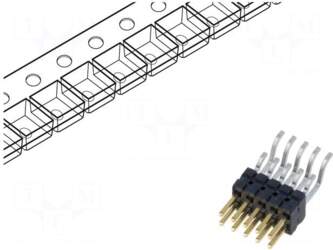 SAMTEC Connector: pin strips | socket