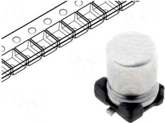 SAMWHA Capacitor: electrolytic | SMD |