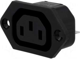 SCHURTER Connector: AC supply | socket