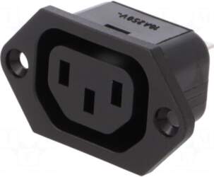 SCHURTER Connector: AC supply | socket