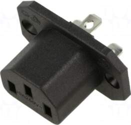 SCHURTER Connector: AC supply | socket