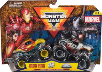Spinmaster Monster Jam 2-Pack Iron Man