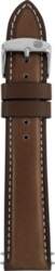Zeppelin leather strap dark brown, 20