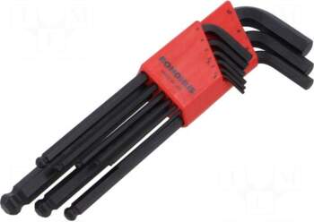 BONDHUS Wrench: hex key-set | spherical
